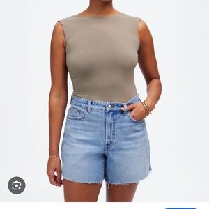 Madewell The Curvy Perfect Vintage Mid-Length Jean Short